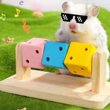 Wooden Fitness Cube — Multi-Faceted Activity Toy for Hamsters