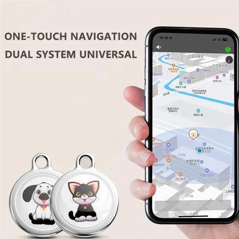 A84E Bluetooth Smart Wearable GPS Pet Tracker Collar - Waterproof Real-Time Anti-Loss