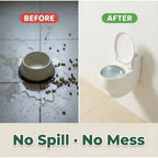 Toilet-Shaped Pet Water Bowl (Stainless Steel, Anti-Spill, Non-Slip)