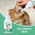 Ultra-Soft Tip Ear Wash Cleaner for Dogs & Cats — Gentle Wax Remover, 60ml