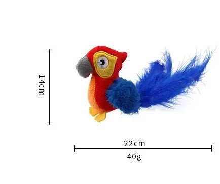 Bird & Mouse Sound Teaser Wand — Melody Self-Play Cat Toy
