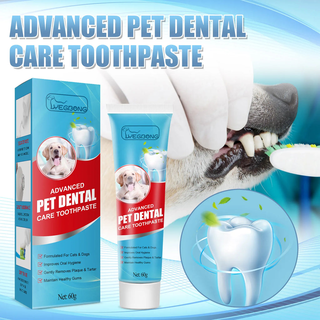 Edible Pet Toothpaste — Removes Tartar & Freshens Breath for Dogs & Cats