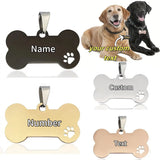Custom Engraved Stainless Steel Dog Tag — Personalized Pet ID Charm