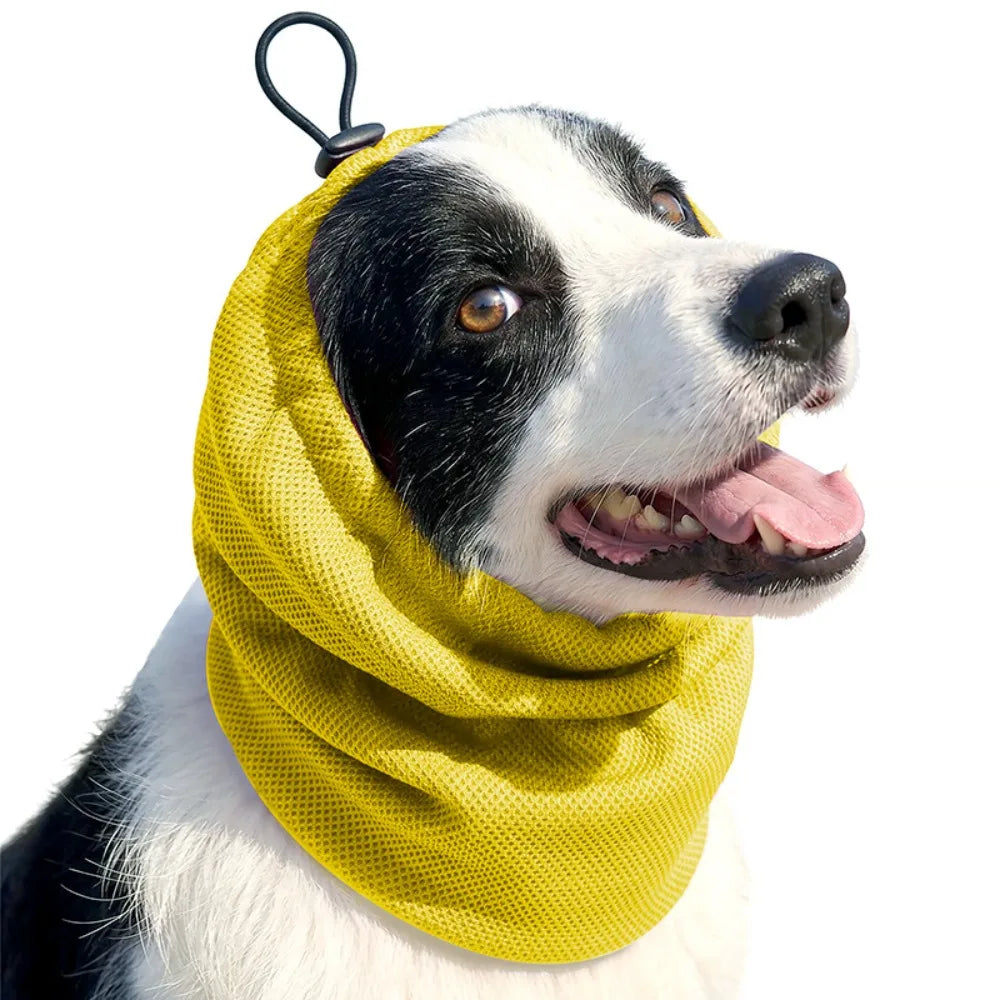 Dog Cooling Head Cover Snood (Elastic Mesh, Quick-Dry, Summer)