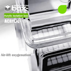 Acrylic Aquarium Isolation Breeding Box (Stainless Steel Mesh, Divider)