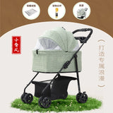 Lightweight Foldable Pet Stroller Universal for Small Dogs Cats Portable Outdoor Travel Cat Carrier Stroller for Walking Pet
