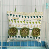 Hanging Hay Bag Feeder — Multi-Hole Oxford Cloth Dispenser