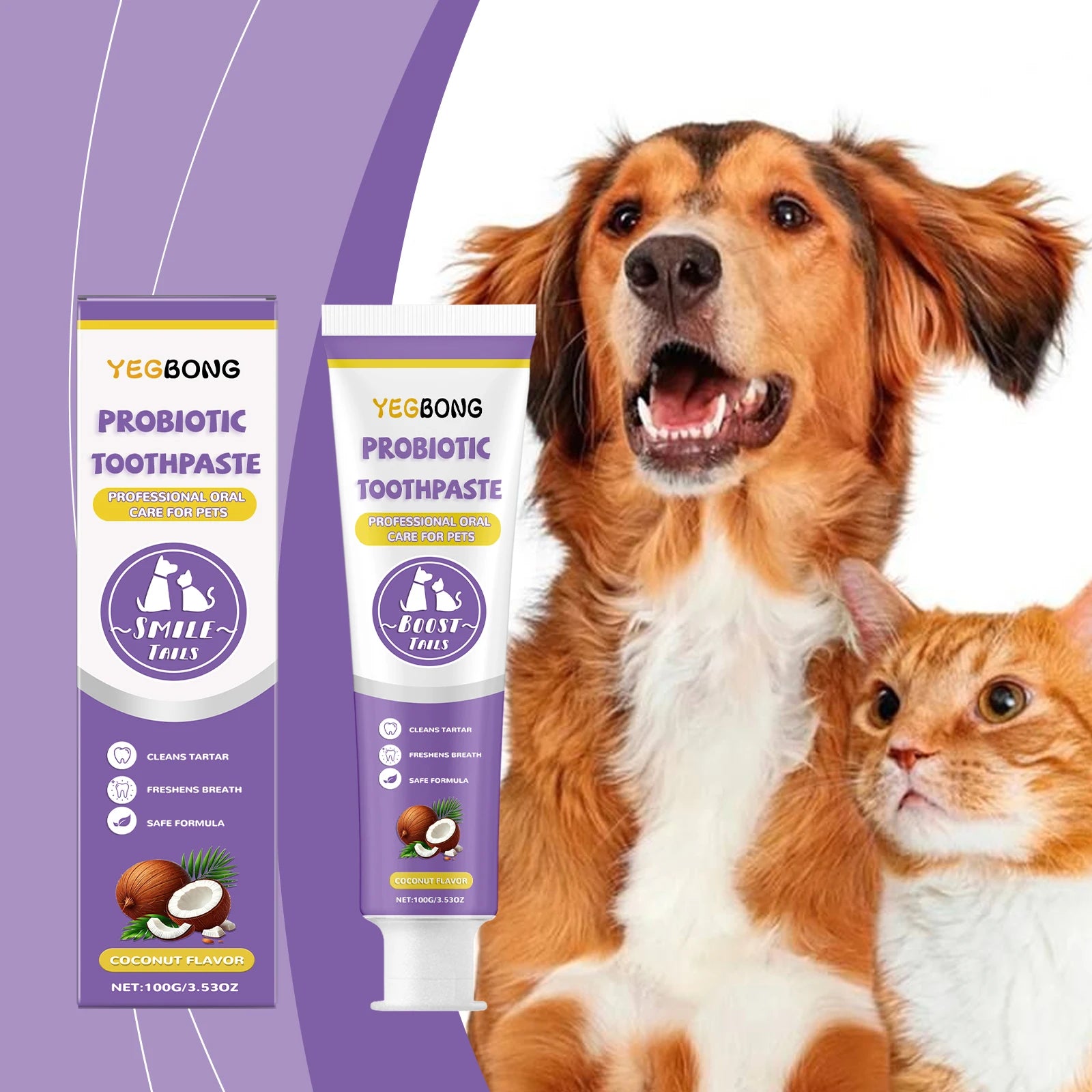 Probiotic Pet Toothpaste — Fights Plaque & Freshens Breath Naturally
