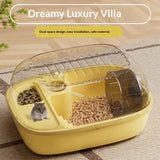 Full-View Hamster Villa Cage — All-in-One Habitat with Wheel, Water & Hideout
