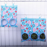 Hanging Hay Feeder Bag — Mess-Free Grass Storage for Rabbits & Guinea Pigs