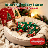 Christmas Tree & Elk Dog Pajamas (Small Dog Holiday Clothes)