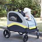 Premium 4-Wheel Dog Pram & Jogger Wagon Stroller for Small, Medium & Large Dogs
