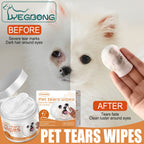 YEGBONG Eye Wipes for Cats & Dogs — Tear Mark Removal, 60-Count