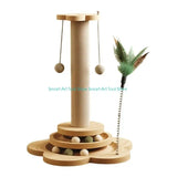 Pendant Cat Scratching Post with Interactive Track — Fun Scratcher for Indoor Cats