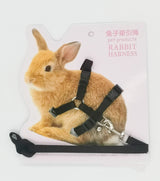 Soft Rabbit Harness & Leash Set — Adjustable Traction Rope with Bell