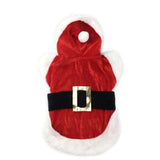 Santa Costume Hooded Coat for Small Dogs (Winter Jacket)