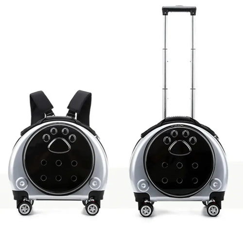 Pet Luggage, Transparent Space Capsule, Multi-purpose Backpack, Cat Bag, Large Capacity, Two Portable Small Dogs, Outdoor Bag