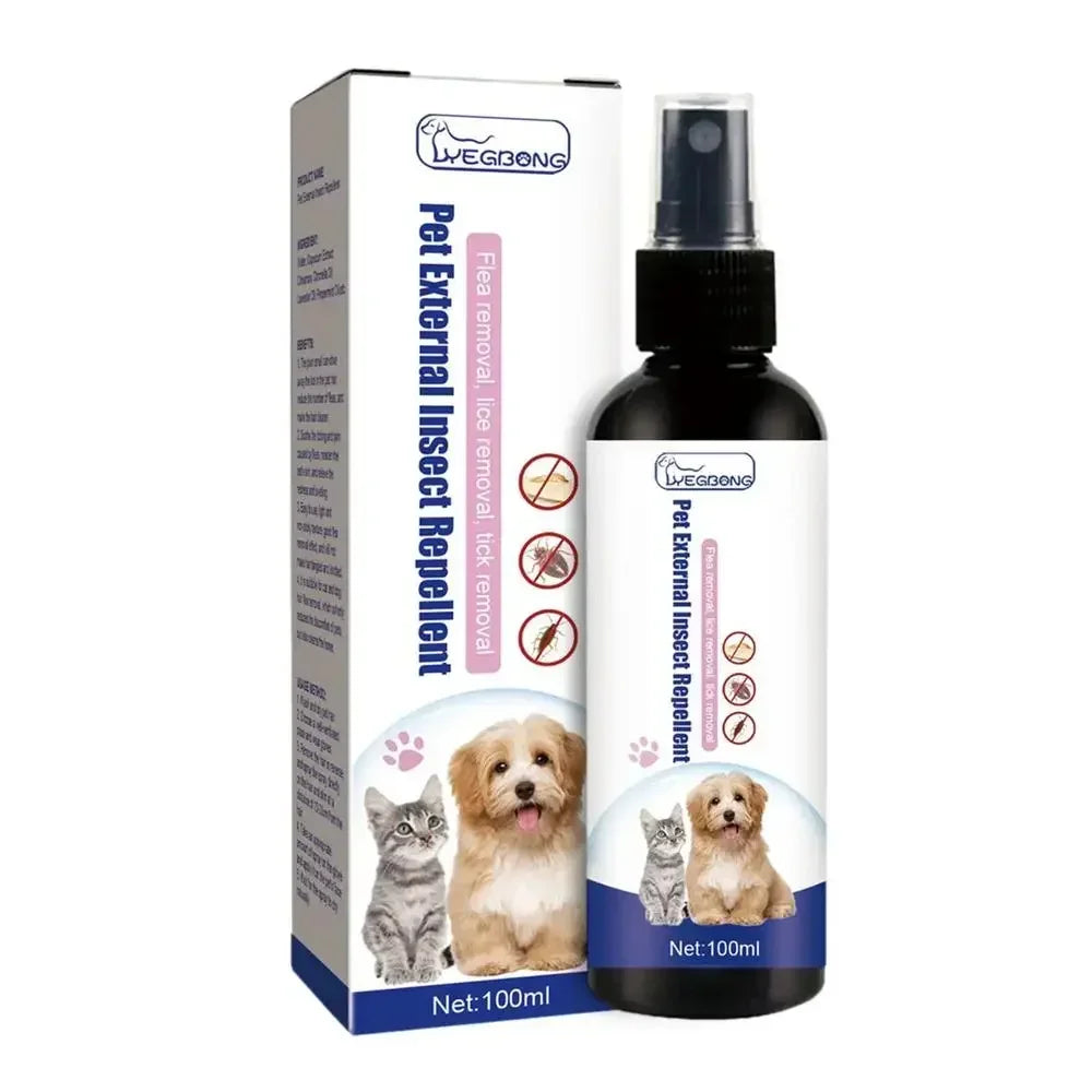 Natural Plant-Extract Flea & Tick Spray for Pets — 100ml