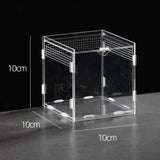 Clear Acrylic Reptile Habitat — Anti-Escape Breeding Box for Chameleons & Spiders