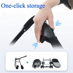Double Pet Stroller with Detachable Carrier & Braking Wheels up to 30 lbs