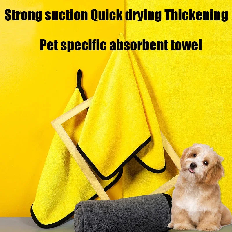 Extra-Thick Pet Absorbent Towel — Strong Quick-Drying, Multiple Sizes