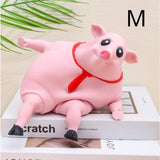 Pet Squeezing Pink Pig Stress Relief Toy Cute Squeezing Animal Little Pig Doll Stress Relief Toy  toy  artículos para mascotas