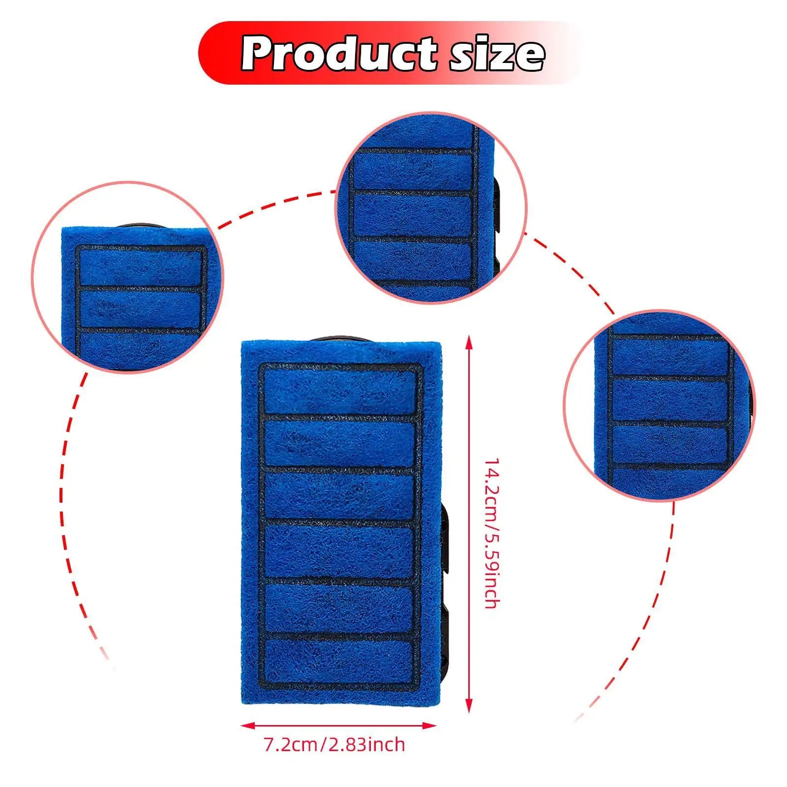 Replacement Filter Cartridges for Reptile & Turtle Tanks (4-Pack)