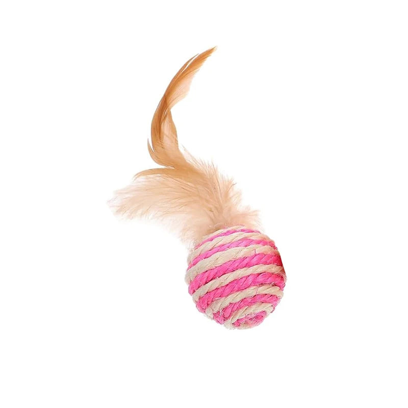 Sisal Feather Cat Ball Toys (Assorted)