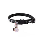 Quick-Release Safety Cat Collar — Cat Face Pendant & Bell