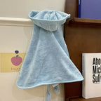 Hooded Dog Bath Robe — Super-Absorbent Cotton Towel for After Bath & Swim