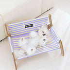Elevated Wooden Pet Cot, Breathable & Moisture-Resistant