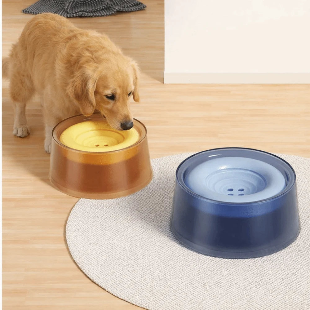 Non-Slip Floating Pet Water Bowl (Anti-Splash, Large Capacity, Spill-Proof)