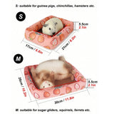 Rectangle Print Sleep Mat — All-Season Bed for Small Pets