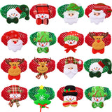 Snowman & Penguin Christmas Bowtie Bulk Pack (50 or 100 Pieces)