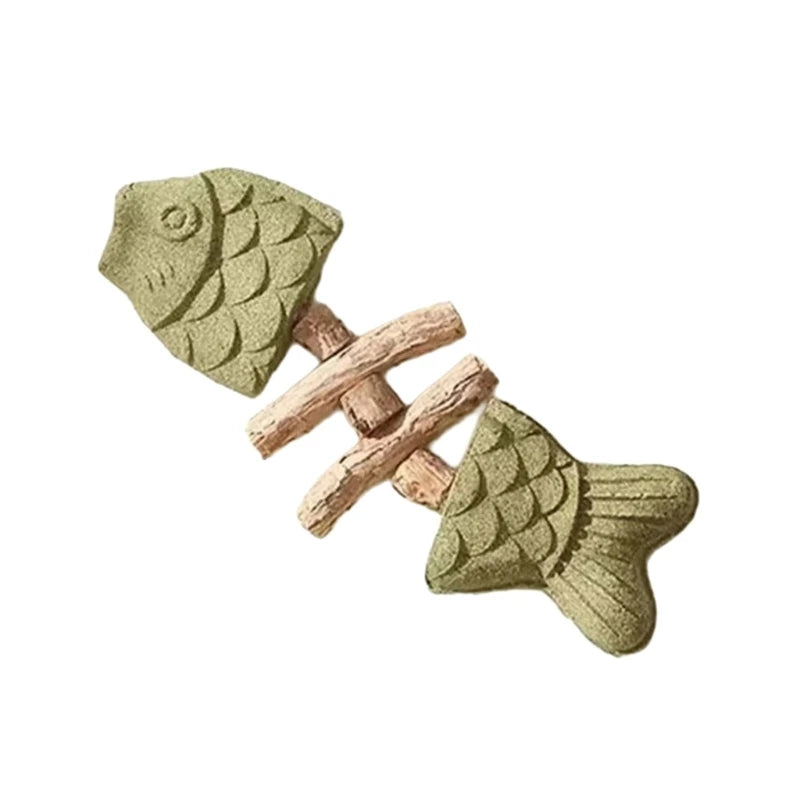 Silvervine & Mint Cat Chew Toy — Kitten Dental Health Enrichment Chewing Toy