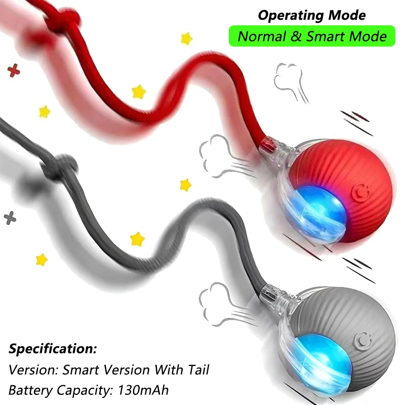 Mouse-Imitating Rolling Ball Cat Toy