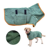 Nanofiber Dog Bathrobe — Quick-Dry, No-Shed Full Body Wrap