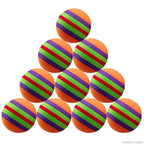 Colorful Latex Chew Balls for Pets (10-Pack)