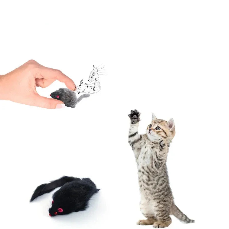Plush Simulation Mouse Interactive Cat Toy