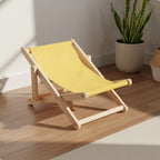 Wooden Cat Recliner Chair with Adjustable Swing Bed