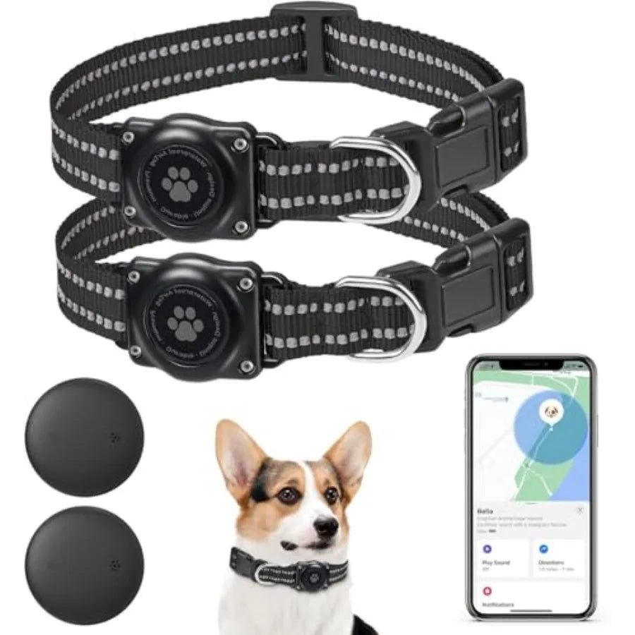 Mini GPS Pet Activity Tracker for Dogs & Cats - Apple Find My, No Monthly Fee