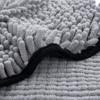 Quick-Dry Pet Towel with Pocket Design — Hangable Absorbent Bath Wrap