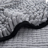 Quick-Dry Pet Towel with Pocket Design — Hangable Absorbent Bath Wrap