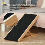 Foldable Elevated Pet Ramp, 35.5x16x24in, Black