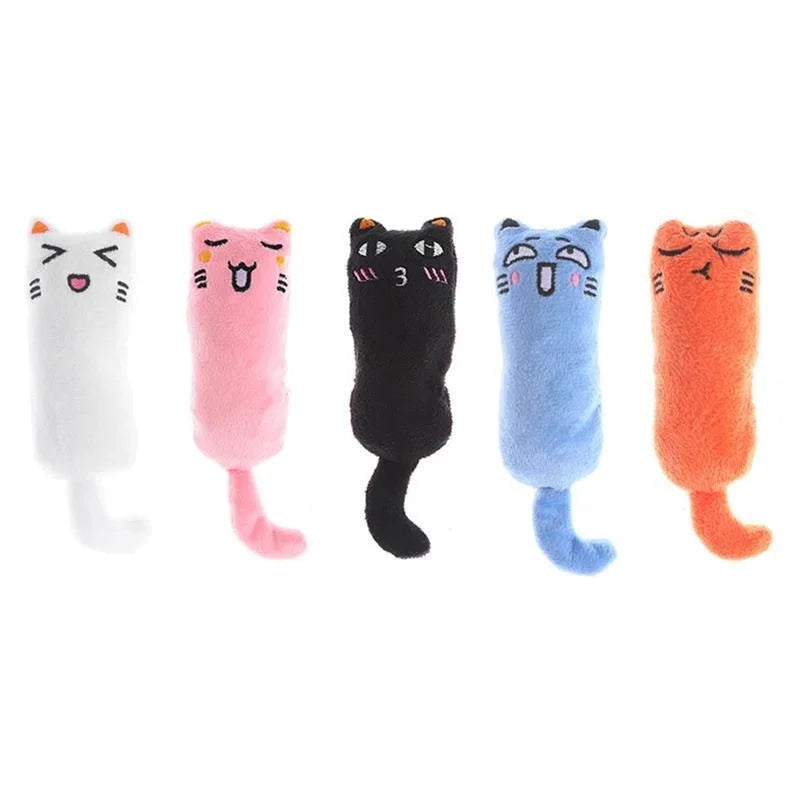 Catnip Rustle Sound Plush Thumb Pillow Cat Toy — Teeth Grinding & Kitten Chew Toy