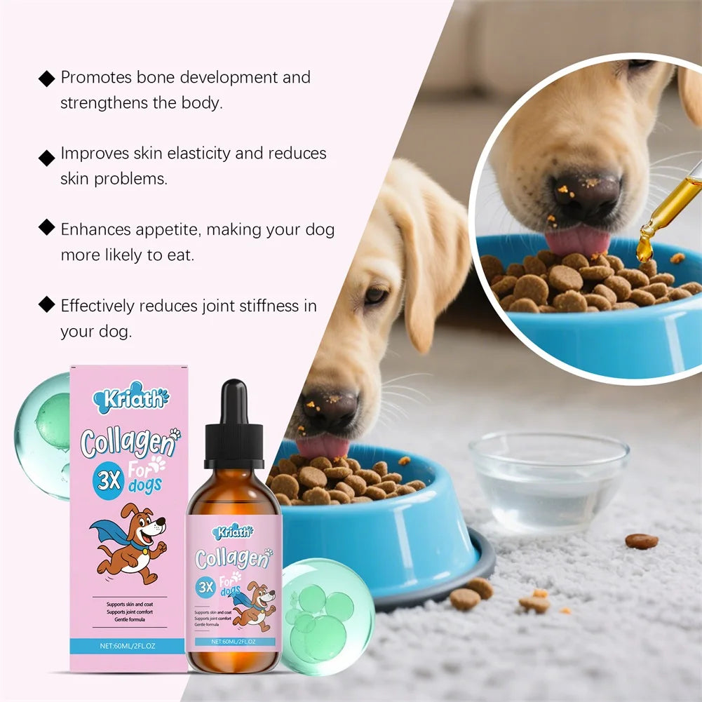Liquid Collagen Supplement for Dogs — Joint, Skin & Coat Support