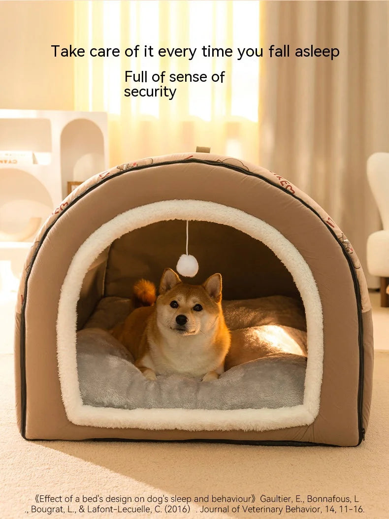 Cozy Pet Nest Bed for Dogs & Cats
