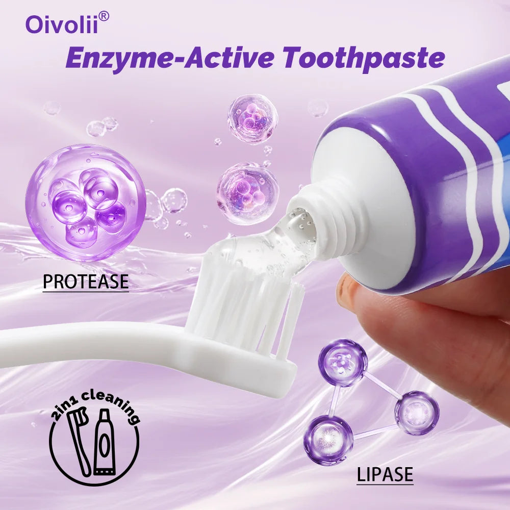 Pet Toothpaste & Toothbrush Set — Chicken-Flavored Plaque & Tartar Control