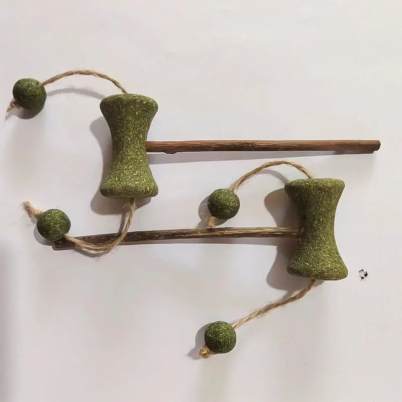 Natural Catnip Rattle Lick Ball Cat Toy — All-Breed Kitten Nip Chew & Fascination Toy