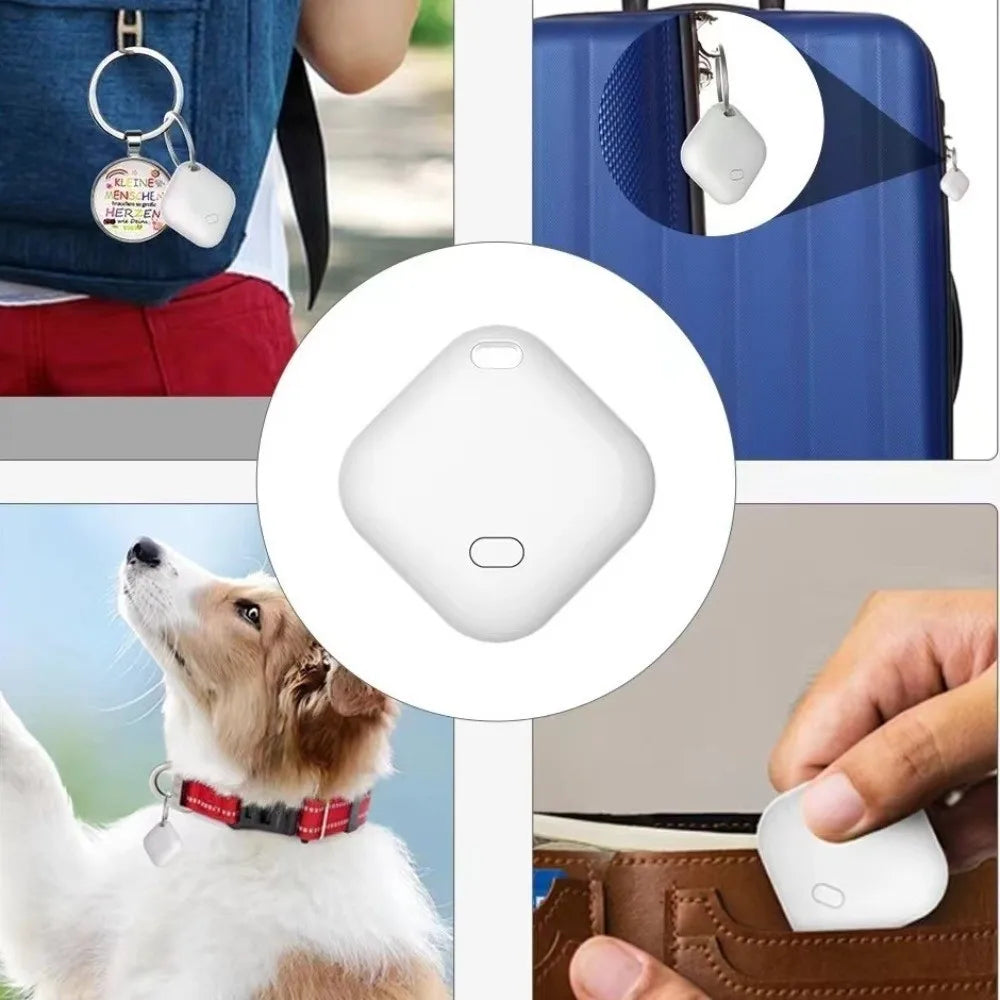 Wireless Smart Mini Tag Tracker for Pets - Find My App with Message Reminders
